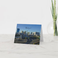 Las Vegas Strip Ahead Thank You Card