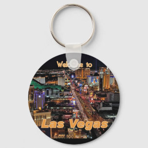 Las Vegas Strip at Night Key Ring