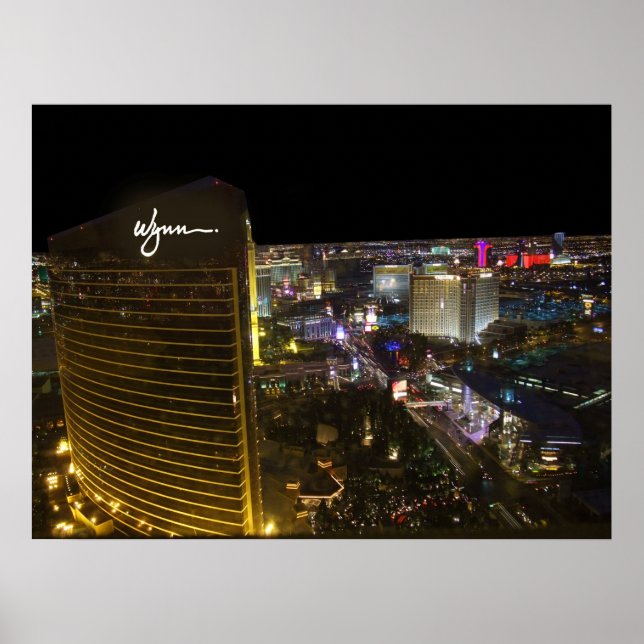 Las Vegas Strip at Night Poster Print (Front)