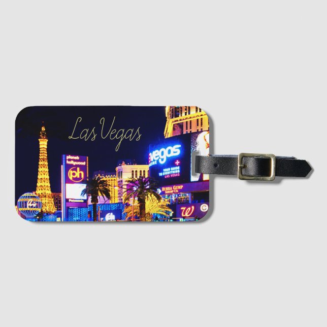 Las Vegas Strip Luggage Tag (Front Horizontal)