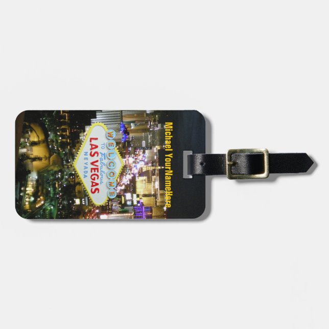 Las Vegas Strip Luggage Tag (Front Horizontal)