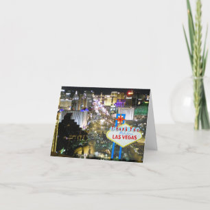 Las Vegas Strip Newlywed Thank You Cards