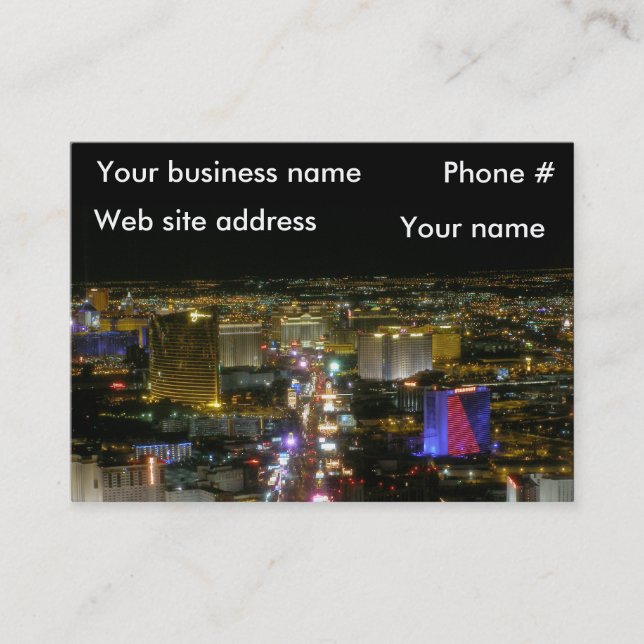 Las Vegas Strip North Business Card (Front)