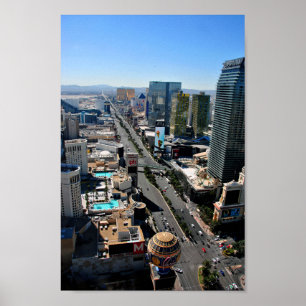 Las Vegas Strip Skyline Cityscape America USA Poster