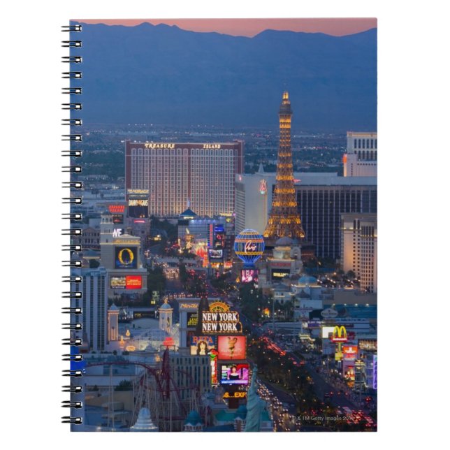 Las Vegas Strip Spiral Notebook (Front)