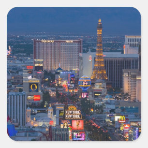 Las Vegas Strip Square Sticker