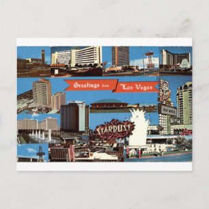 Las Vegas Strip Vintage Casino Multiview Postcard