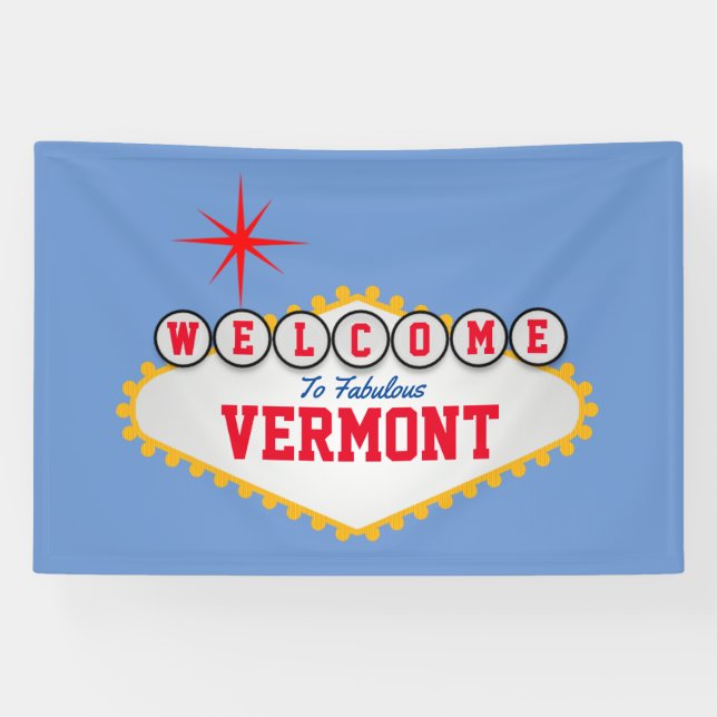 Las Vegas style Welcome to fabulous your text Banner (Horizontal)