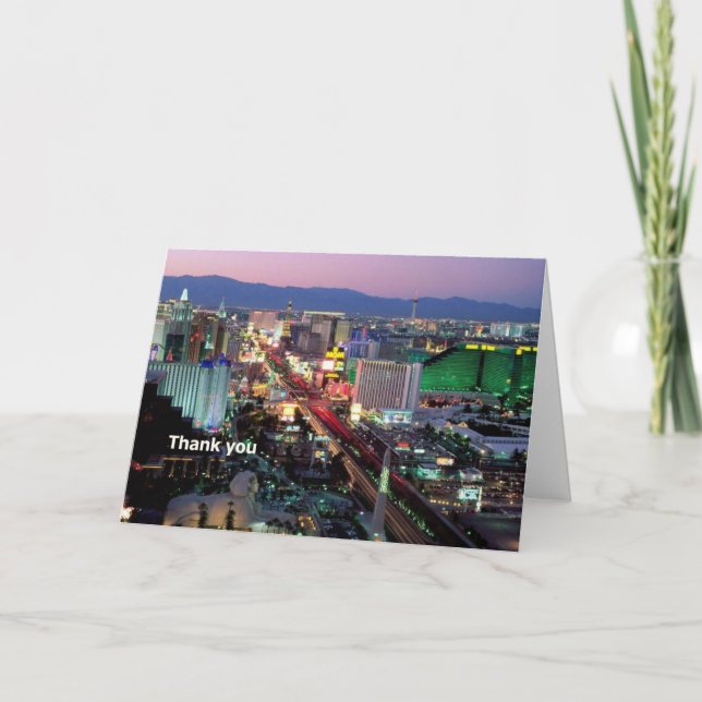 Las Vegas THANK YOU Card (Front)
