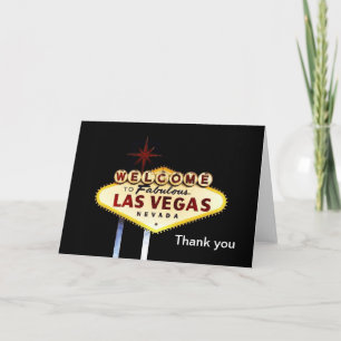 Las Vegas Thank you Card