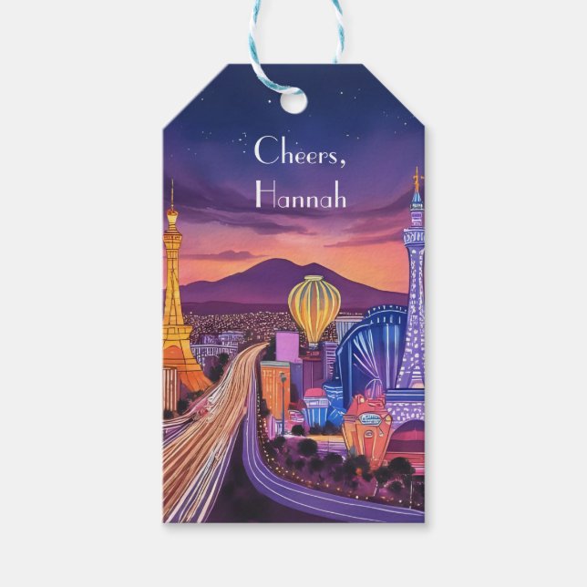 Las Vegas Theme Gift Tags  (Front)