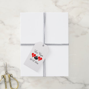 Las Vegas theme thank you wedding favour gift tags