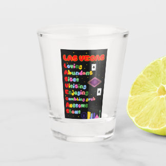Las Vegas Tourist Acronym Shot Glass