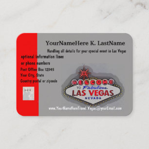 Las Vegas Travel Planner Business Card