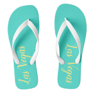 Las Vegas Turquoise Yellow Jandals