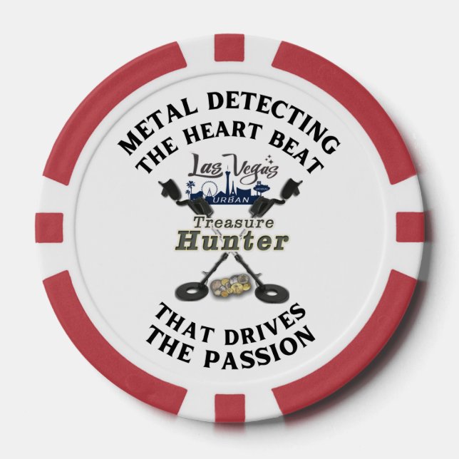 Las Vegas Urban Treasure Hunter Poker Chips (Front)