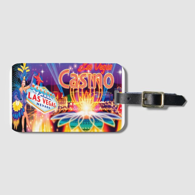 Las Vegas Vacation Luggage Tag (Front Horizontal)