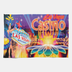 Las Vegas Vacation Tea Towel