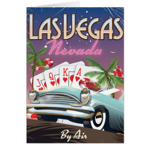 Las Vegas vintage style vacation poster