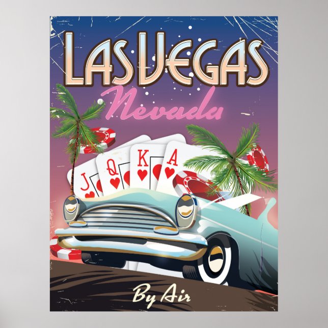 Las Vegas vintage style vacation poster (Front)