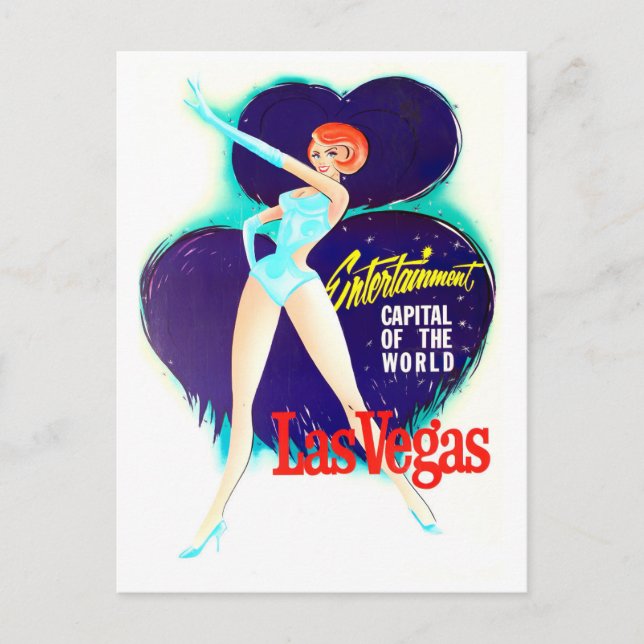Las Vegas vintage travel postcard (Front)