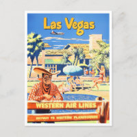 Las Vegas vintage travel postcard