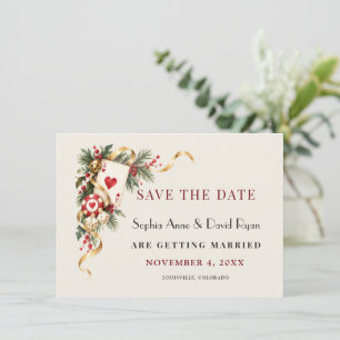 Las Vegas Watercolor Casino Night Gold Wedding Save The Date