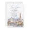 Las Vegas Watercolor Details Wedding Invitation
