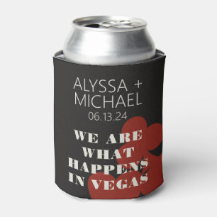 Las Vegas We Are What Happens Wedding Favor Can Cooler