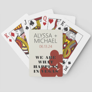 Las Vegas We Are What Happens Wedding Favour Playing Cards