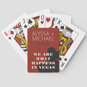 Las Vegas We Are What Happens Wedding Favour Playing Cards
