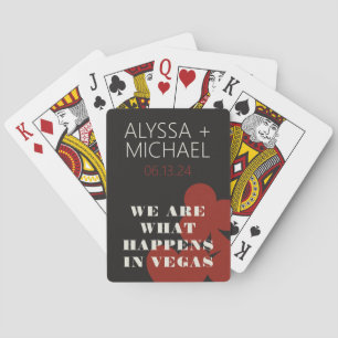 Las Vegas We Are What Happens Wedding Favour Playing Cards