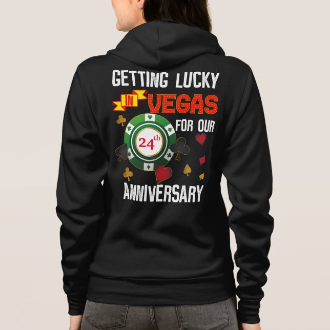 Las Vegas Wedding Anniversary Couple Matching Trip Hoodie (Back)