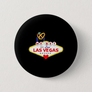 Las Vegas Wedding Bride Groom Matching Shower Hone 6 Cm Round Badge