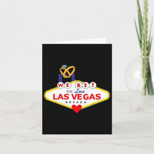 Las Vegas Wedding Bride Groom Matching Shower Hone Card