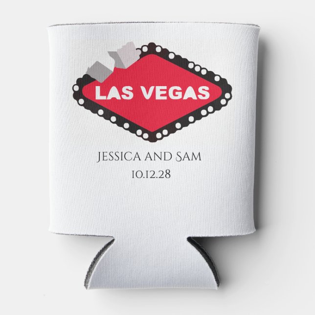 Las Vegas Wedding Can Cooler (Front)