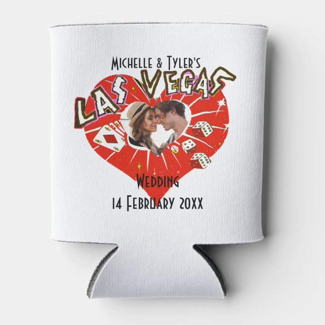 Las Vegas Wedding Can Cooler (Front)