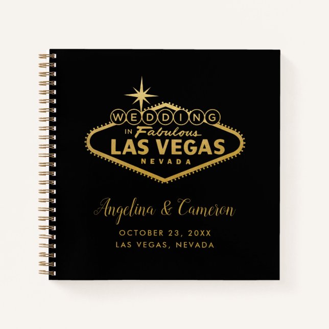 Las Vegas Wedding Casual Guest Book (Front)