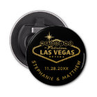 Las Vegas Wedding Date Favour Magnetic