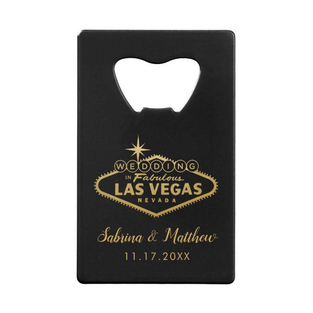 Las Vegas Wedding Gold and Black (Front)