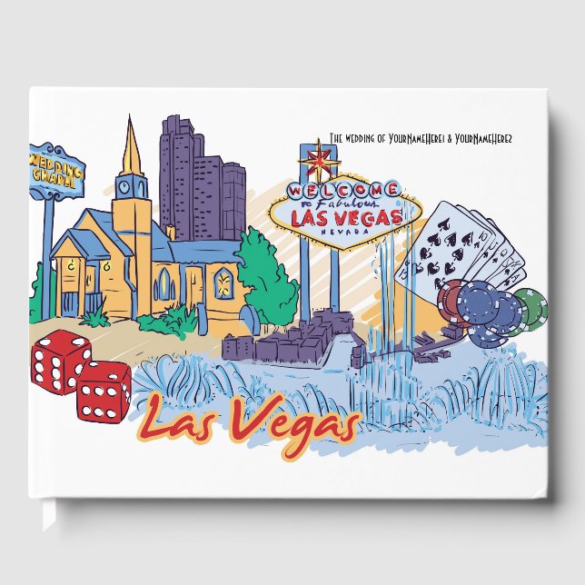 Las Vegas Wedding Guest Book (Front)