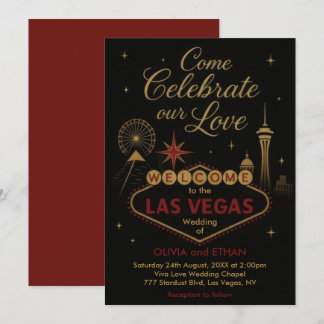 Las Vegas Wedding Invitation