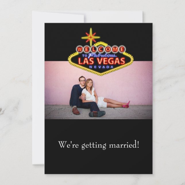Las Vegas Wedding Invitation (Front)