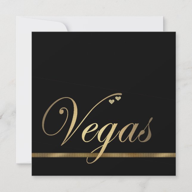 Las Vegas Wedding Invitation Template (Front)