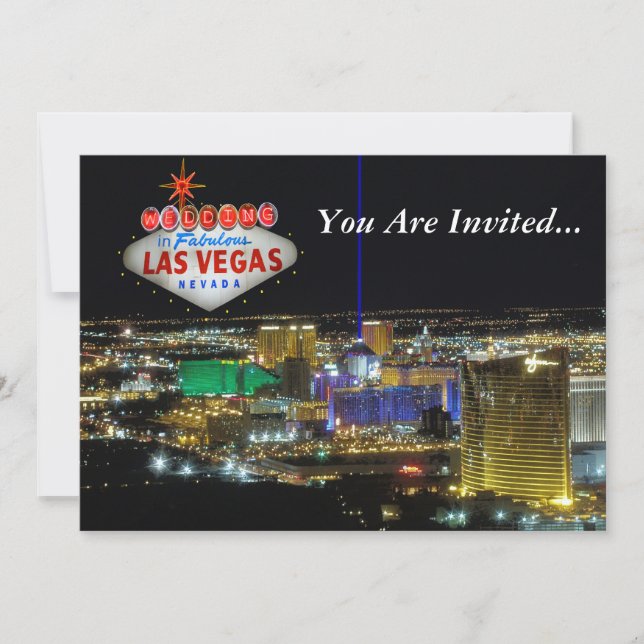 Las Vegas Wedding Invitations (Front)