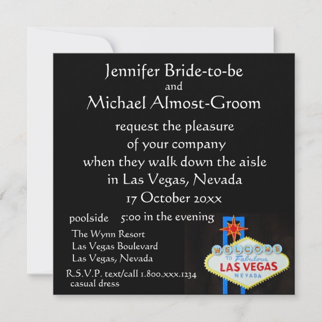 Las Vegas Wedding Invite (Front)