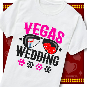 Las Vegas Wedding Party Casino Sunglasses Married T-Shirt