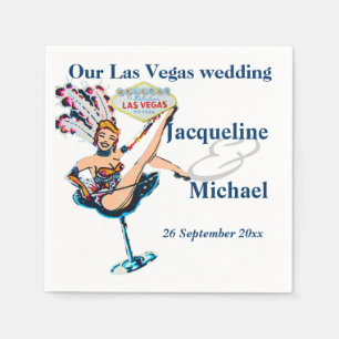 Las Vegas Wedding Party Napkin