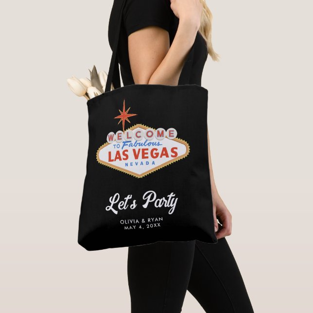Las Vegas Wedding Party Welcome Pool Tote (Close Up)