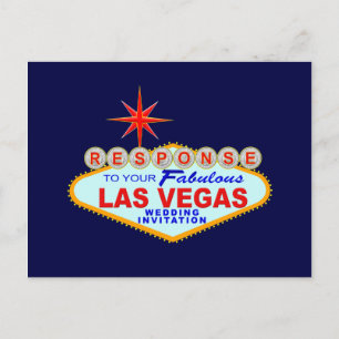 Las Vegas Wedding Response Card (Post Card)
